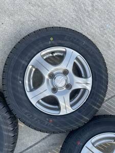 145R12 6PR LT DUNLOP ENASAVE VAN01新品タイヤアルミホイール4本セット