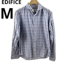 EDIFICE エディフィス チェックシャツ Mサイズ 46 日本製_画像1