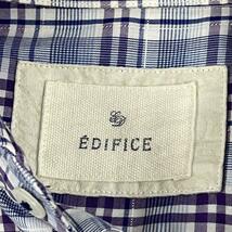EDIFICE エディフィス チェックシャツ Mサイズ 46 日本製_画像8