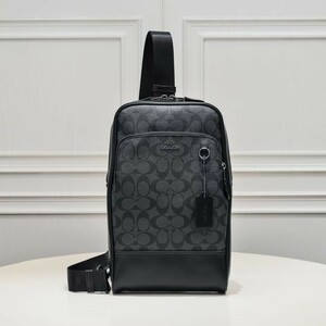 新作 コーチ COACH バッグ メンズ ショルダーバッグ 斜め掛け ワンショルダー シグネチャー C2932 ボディバッグ アウトレットレット品