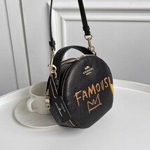 新作 2024 コーチ COACH 2way ショルダーバッグ バスキアコラボ レザー 5657 トートバッグ ハンドバッグ レディース コーチ アウトレット品_画像4