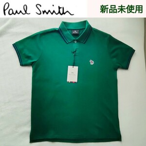 【新品未使用】PS ポール・スミス PS Paul Smith ポロシャツ Ｓ（日本メンズM相当）グリーン×ネイビー レア お洒落