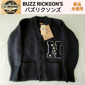 【新品未使用】BUZZ RICKSON'S（バズリクソンズ）USN レタード カーディガン 38 メンズM 定価53,900円