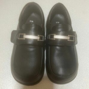 フォーマル　卒園式　入園式　ローファー　革靴　黒　16センチ