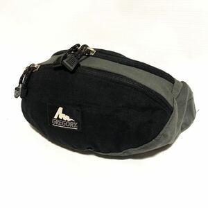 GREGORY/Made in USA/旧ロゴ/旧タグ/TAILMATE JR S/Black×Glay/WAIST BAG/グレゴリー/テールメイトジュニアS/ブラック×グレー/銀文字