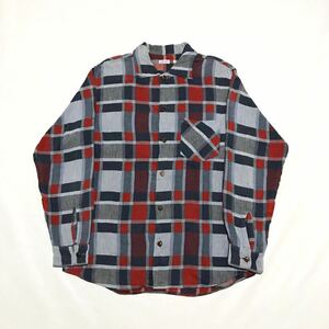 Sugar Cane/Toyo Enterprise/L/S Flannel Shirt/Cotton100%/Blue×Red Check/Medium/シュガーケイン/長袖ネルシャツ/長袖ネルシャツ/東洋