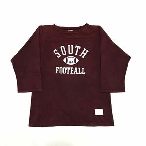 MAYO SPRUCE/Made in USA/FOOTBALL SHIRT/3/4 Sleeve Tee/Bordeaux/Medium/メイヨースプルース/米国製/フットボールTシャツ/七分袖/エンジ