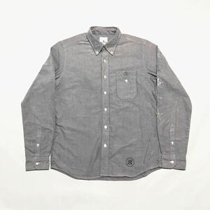 uniform experiment/PHONE POCKET RHINE STONE FIVE STAR/L/S BD SHIRT/UE-145055/Gray/ユニフォームエクスペリメント/長袖ボタンダウン