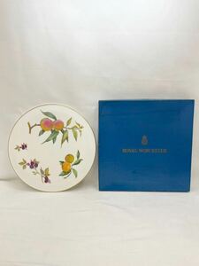 KT0313 ROYAL WORCESTER/ロイヤルウースター プレート 平皿 絵皿 Arden アーデン 金彩 箱付き