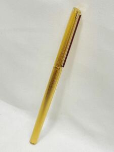 KT0313 dunhill/ダンヒル 万年筆 ペン先14K 585 ゴールドカラー 美品