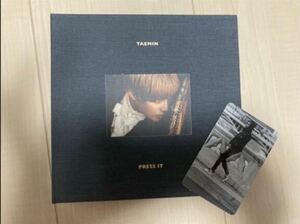 テミン SHINee PRESS IT CD トレカ 韓国 Kpop シャイニー Taemin DVD