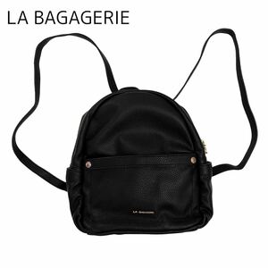 【LA BAGAGERIE】フェイクレザーリュックサック