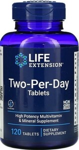 Life Extension multi vitamin & mineral 27 kind combination 