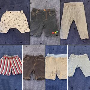 80 パンツ　7着セット　ミキハウス UNIQLO ユニクロ　フタフタ　コムサ　baby GAP ベビー服　まとめ売り　ボトムス