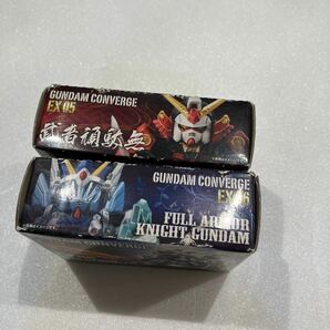 新品【FW GUNDAM CONVERGE EX06 フルアーマー騎士ガンダム(三種の神器)、EX05 武者頑駄無 セット】コンバージ フィギュアの画像6