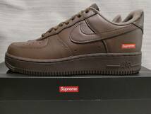 シュプリーム X ナイキ エアフォース１ ロー US7.5 ブラウン Supreme/Nike Air Force 1 Low Brown 未使用 _画像2