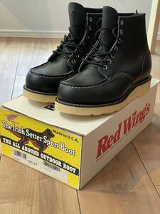 未使用! 犬タグ 90’s レッドウィング REDWING アイリッシュセッター ブラック 黒 made in USA アメリカ製 ビンテージ ダナー WESCO チペワ