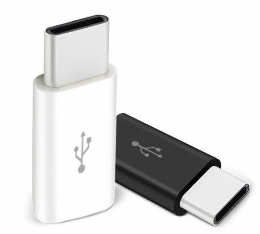 Micro USB → USB Type-C 変換アダプタ 充電 白黒ランダム8個