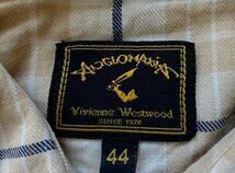 ★【国内正規品 イタリア製】ANGLOMANIA Vivienne Westwood アングロマニア ヴィヴィアンウエストウッド チェック柄 半袖 シャツ 44_画像6