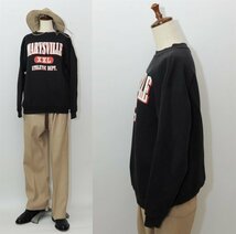 ★【希少 USA製&メキシコ製 大人気ブラック】90s 名作 ビンテージ TULTEX タルテックス MARYSVILLE 地名都市 スウェット トレーナー M長袖_画像3