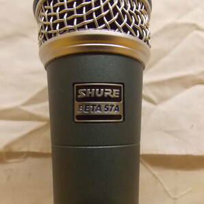 CC355 SHURE/シュア ダイナミックマイク BETA57A 楽器用 音楽機器 箱,ポーチ,説明書類付 動作確認済/80の画像3