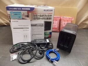 CC1100 ELECOM/エレコム NAS NSR-MSシリーズ 2T2BLB 1TB×2 RAID対応 外付USB対応 動作異常あり ジャンク/140