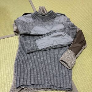 コマンドセーター サイズL 中田商店 タートルネック グレー 中古品