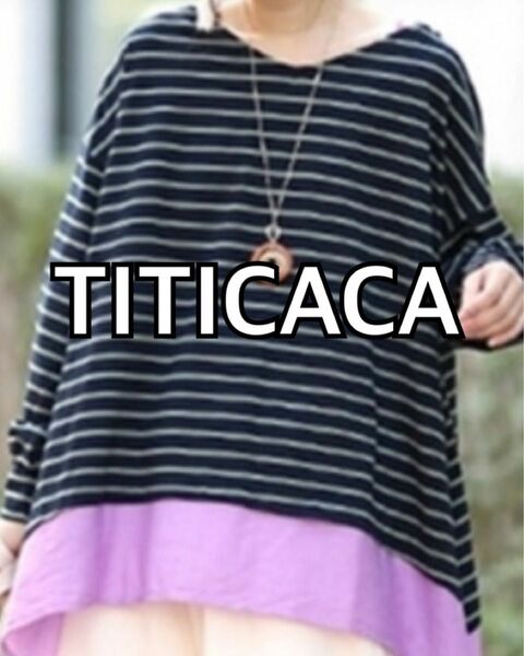 本日限りお値下げ品★TITICACA イレヘム肩チロリープルオーバー