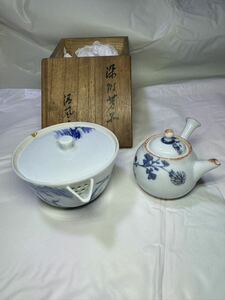 清風与平 急須 金繕有リ 煎茶道具 茶器揃 横手急須 茶器 茶注 