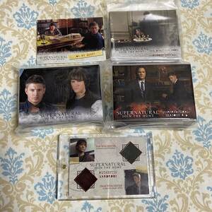 SUPERNATURAL trading card normal comp set Sam Dean costume card Jensen ja red trading card super natural 