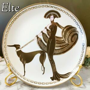 エルテ Erte SYMDHONY IN BLACKフランクリンミント プレート アールデコ 陶器 絶版 限定品 廃盤 アンティーク 美術品 飾り 皿 ヴィンテージ