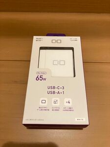 販売証明書添付 CIO ACプラグタイプ GaN65W急速充電器 CIO-G65W3C1A-WH