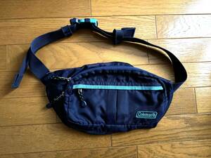 [ miscellaneous goods ]Coleman Coleman War car pouch * belt bag * navy blue color 