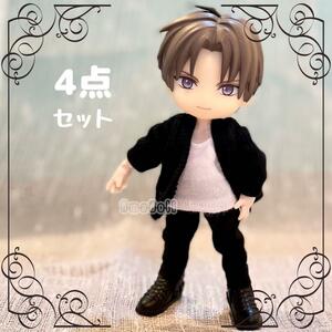 オビツ11 服 セット 靴 ねんどろいどどーる も 着せ替え 可 1/12 人形 アウトフィット ウィッグ ヘッド ボディ ドール ドールハウス 秋冬