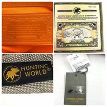 A4◎【未使用保管品】ハンティングワールド HUNTING WORLD メンズ ビジネス メッセンジャーバッグ ショルダー バリスティック レザー_画像10