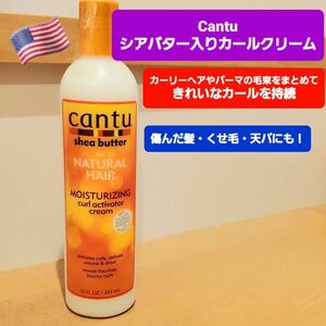 cantu カントゥ　カーリングヘアクリーム　アクティベーター　カーリーヘア　カール　パーマ　縮毛　癖毛　くせ毛　天パ　デジパ