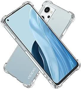 Hy+ OPPO Reno9 A Reno7 A 耐衝撃 ケース OPG04 カバー ストラップホール 米軍MIL規格 クリア 衝