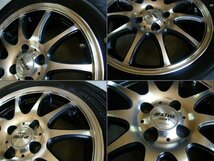 JP STYLE CALINⅡ ジェイピースタイル カルインⅡ アルミ 15×6J ET45 100-4H 2021年製 175/65R15 BRIDGESTONE ECOPIA NH100C タイヤ 4本_画像5