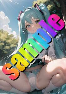 ★初音ミク★高品質/最高用紙 A4サイズ ポスター ラミネート加工 同人 光沢紙 美少女 セクシー 下着 写真 NHTU0092