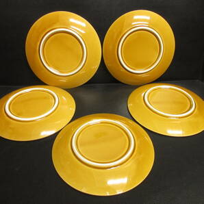 《食器》海外製 「絵皿：5枚セット 平皿」 高さ：約1.7cm・円：約15.8cm ヨーロッパや中東などのようなデザインの画像2
