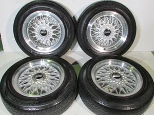 ☆BBS■RG031■FORGED/鍛造■トヨタ用ハブ■114.3-5H/15-7J/+45■195/65R15■DUNLOP■EC202■NOAH.VOXY.ノア.ヴォクシー.エスクァイア.等々