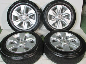 ☆150プラド純正■ハイエース流用■REGNO■レグノGRVⅡ■トヨタ純正ホイール■215/60R17■139.7-6H/17-7.5J/+25■ブリヂストン■200.100系