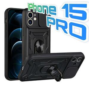 ☆iPhone15Pro ケース カメラレンズカバー 耐衝撃 ミリタリー☆