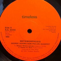George Adams Don Pullen Quartet / Metamorphosis LP Timeless・RVC_画像3