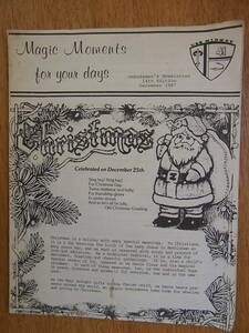 1987年空母ミッドウエイのオンブッズマン・ニュースレター12月クリスマス号