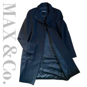 ★良品★春先にもピッタリ★1円1スタ MAX&CO. マックスアンドコー チェスターコート　黒ブラック　38 M レディース 秋冬