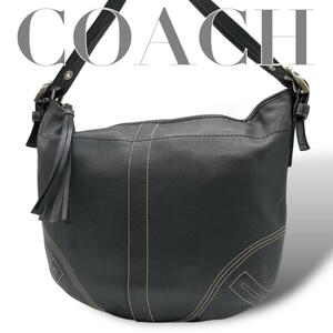 COACH コーチ　s36 肩掛け　8A03ワンショルダーバッグ レザー 黒