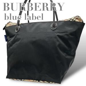 良品　Burberry バーバリー　s14 ブルーレーベル　肩掛け　トートバッグ