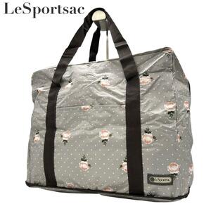 LeSportsac レスポートサック　トートバッグ　大容量　薔薇　ローズ柄