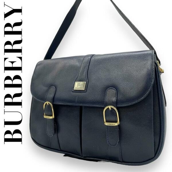 BURBERRY バーバリー　s62 ショルダーバッグ　ノバチェック　ネイビー